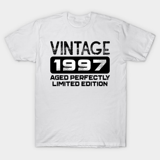 Birthday Gift Vintage 1997 Aged Perfectly T-Shirt by colorsplash